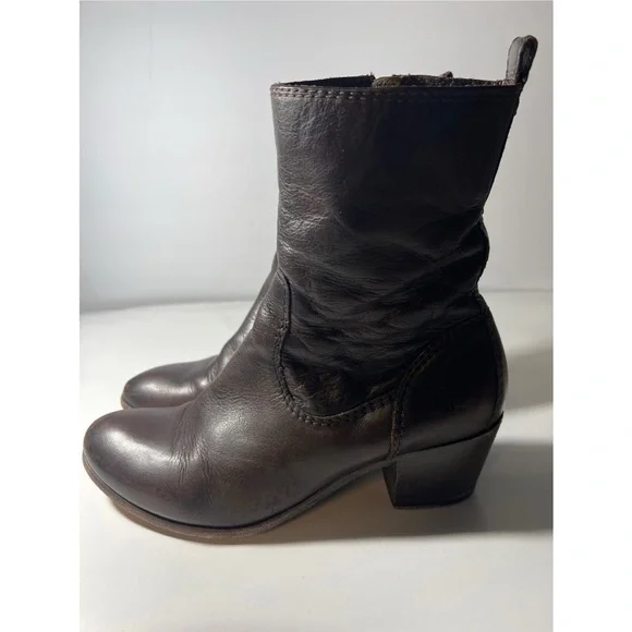 Frye Brown Leather Boots - Picture 2 of 7